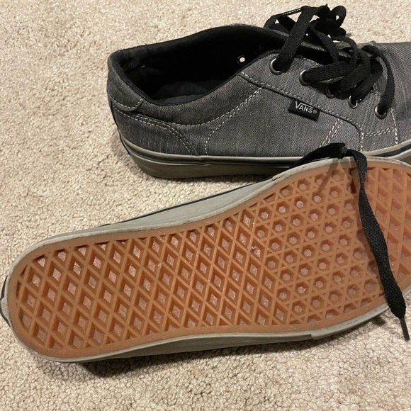Vans OFF THE WALL Dark Grey 721454 Skateboard Shoe Waffle Gum Sole Size 6.5 Men main image 4